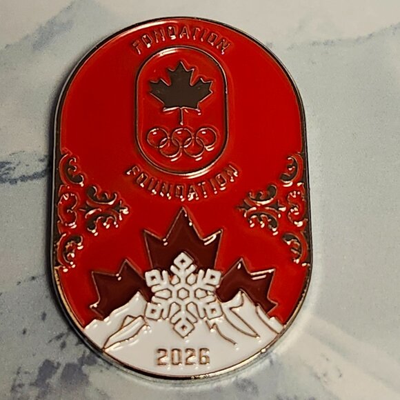 TEAM CANADA 2026 Milano Cortina PIN Petro Canada Olympic Pin On Backer Card BNWT - Picture 2 of 4